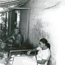 Making Filet Lace in Maceio, Brazil.